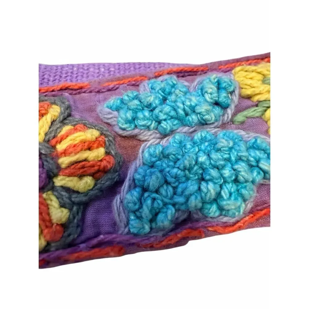 Peruvian Woman’s Boho Ethnic Embroidered Colorful Belt One Size Handmade